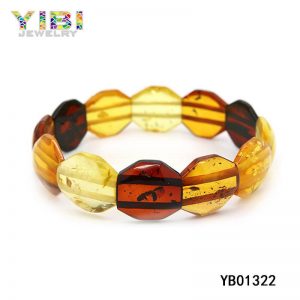 Authentic Baltic Amber Jewelry Elastic Bracelet