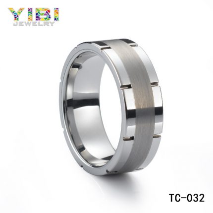 Classic Men Brushed Tungsten Wedding Bands