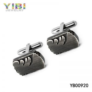 Brushed Mens Surgical Stainless Steel Cufflinks