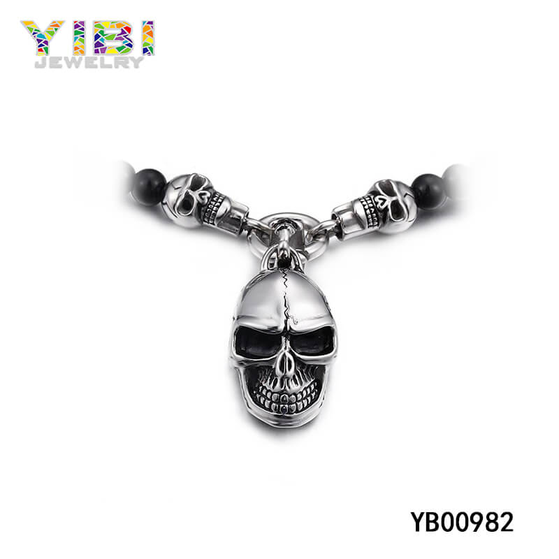 Surgical Stainless Steel Skull Jewelry Necklace
