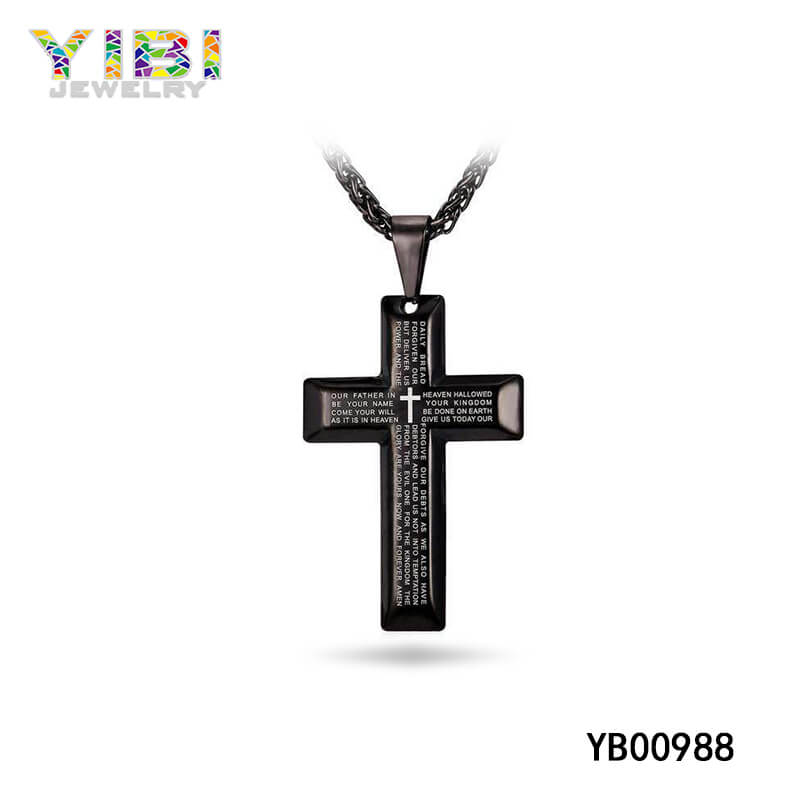 316l stainless steel cross necklace