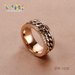 Stainless Steel Cowboy Chain Ring