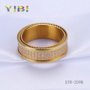 Surgical Stainless Steel CZ Ring