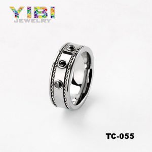 Polished Tungsten Carbide Wedding Band Fashion Jewellery Supplier