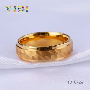 Hammered Tungsten Ring