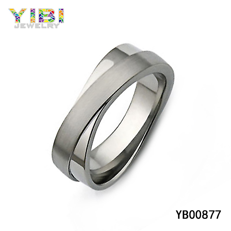 Classy Titanium Infinity Ring