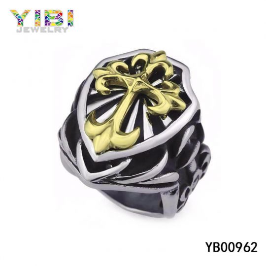 Stainless Steel Celtic Cross Rings Supplier