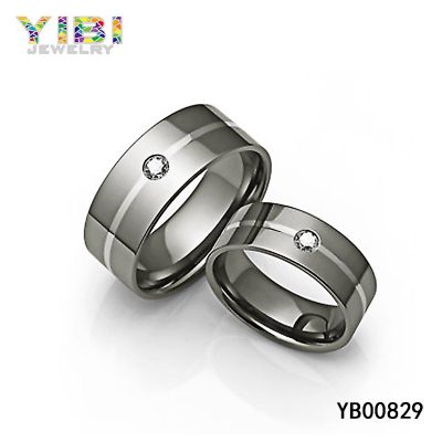 Titanium CZ Rings