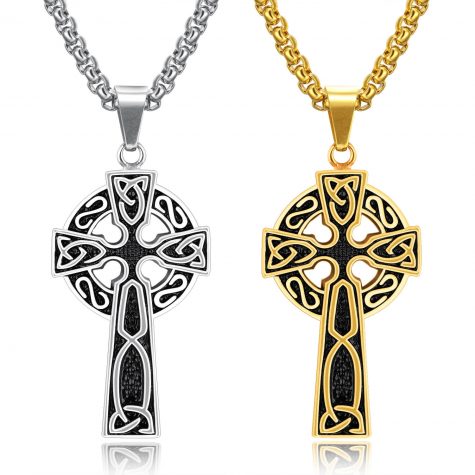 Gothic Stainless Steel Cross Pendants