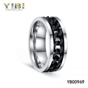 316L Stainless Steel Spinning Chain Rings