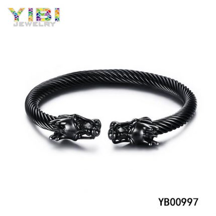 Black Stainless Steel Cable Jewelry
