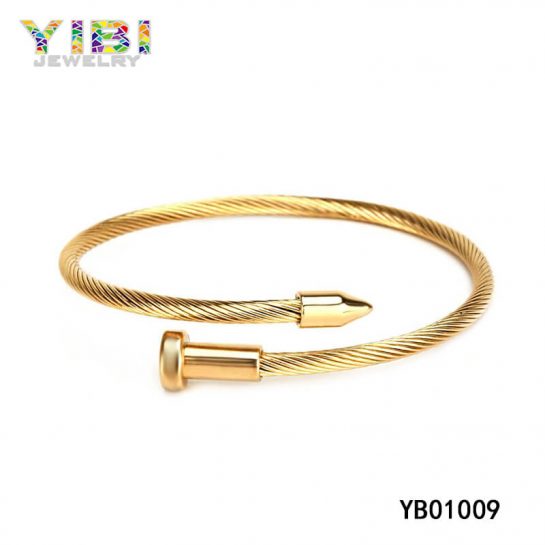 316L Stainless Steel Cable Bangle Manufacturer