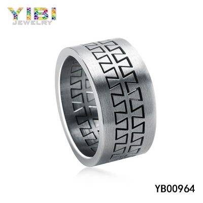 Ring aus gebürstetem Edelstahl 316L | Shenzhen Schmuck Hersteller