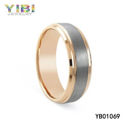 Satin Brushed Tungsten Wedding Bands